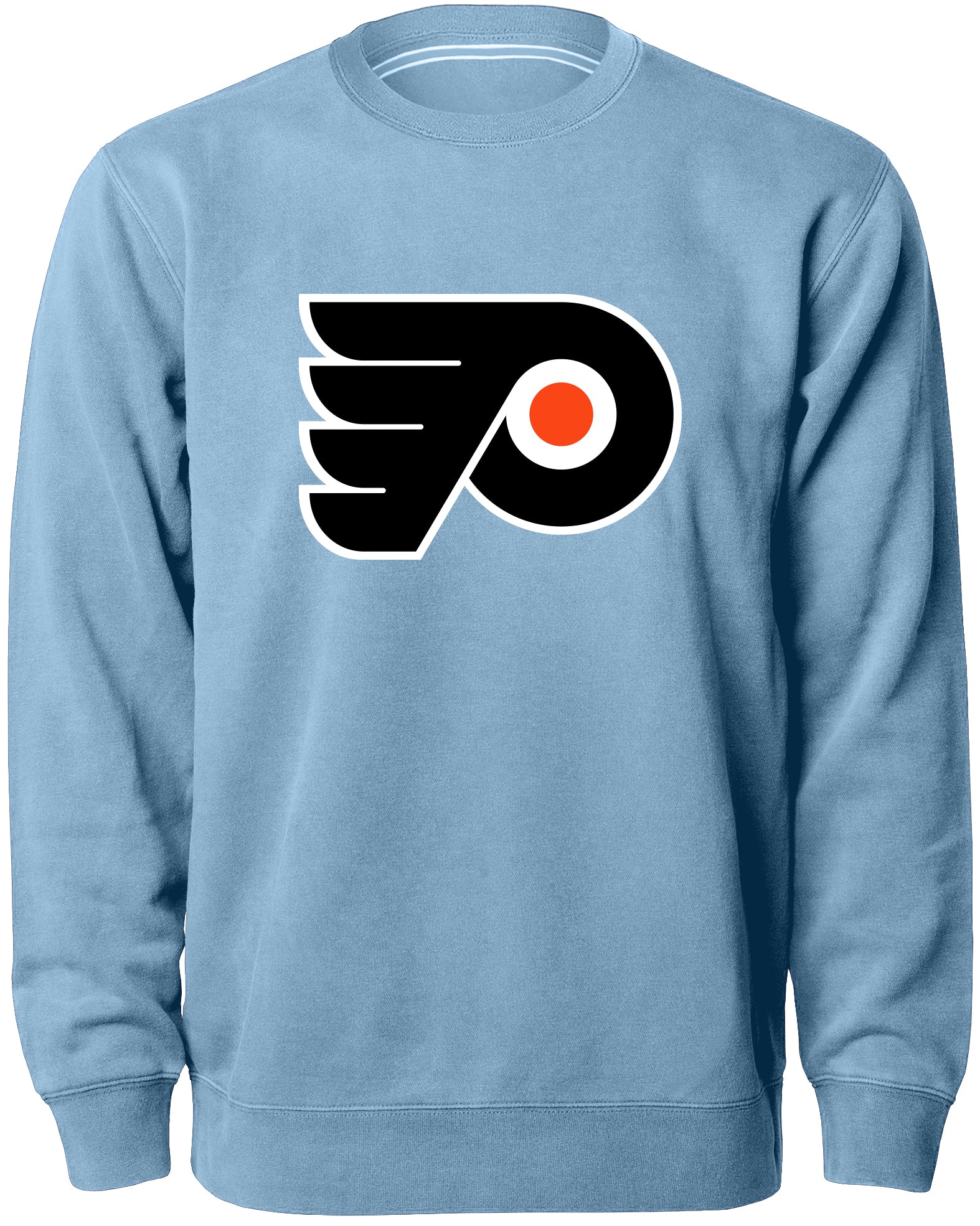 Pull ras du cou Express à logo en sergé bleu clair des Flyers de Philadelphie NHL Bulletin pour hommes