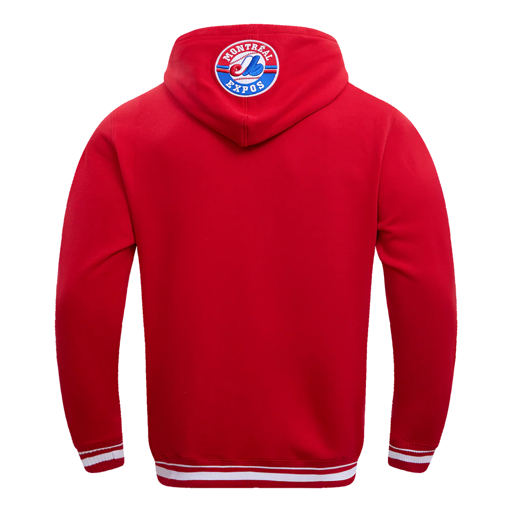Sweat à capuche rétro classique rouge Cooperstown pour homme, modèle Pro Standard des Expos de Montréal (MLB).