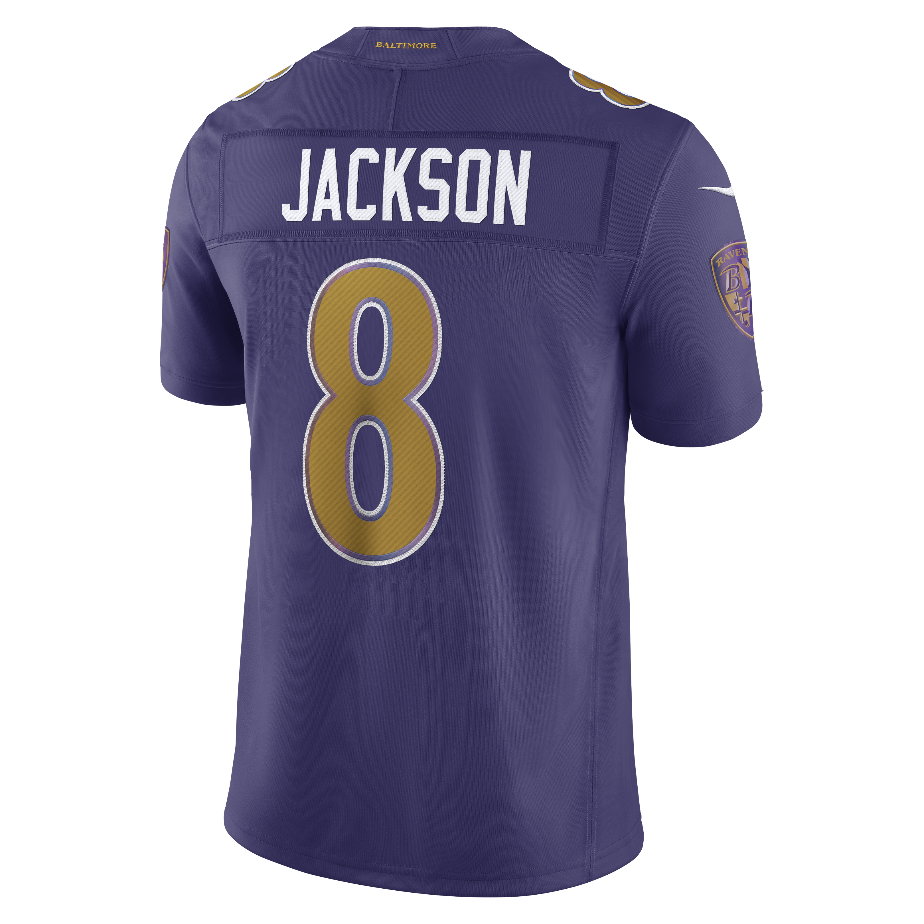 Lamar Jackson Baltimore Ravens NFL Nike Men's New Orchid Purple Vapor F.U.S.E. Limited Jersey