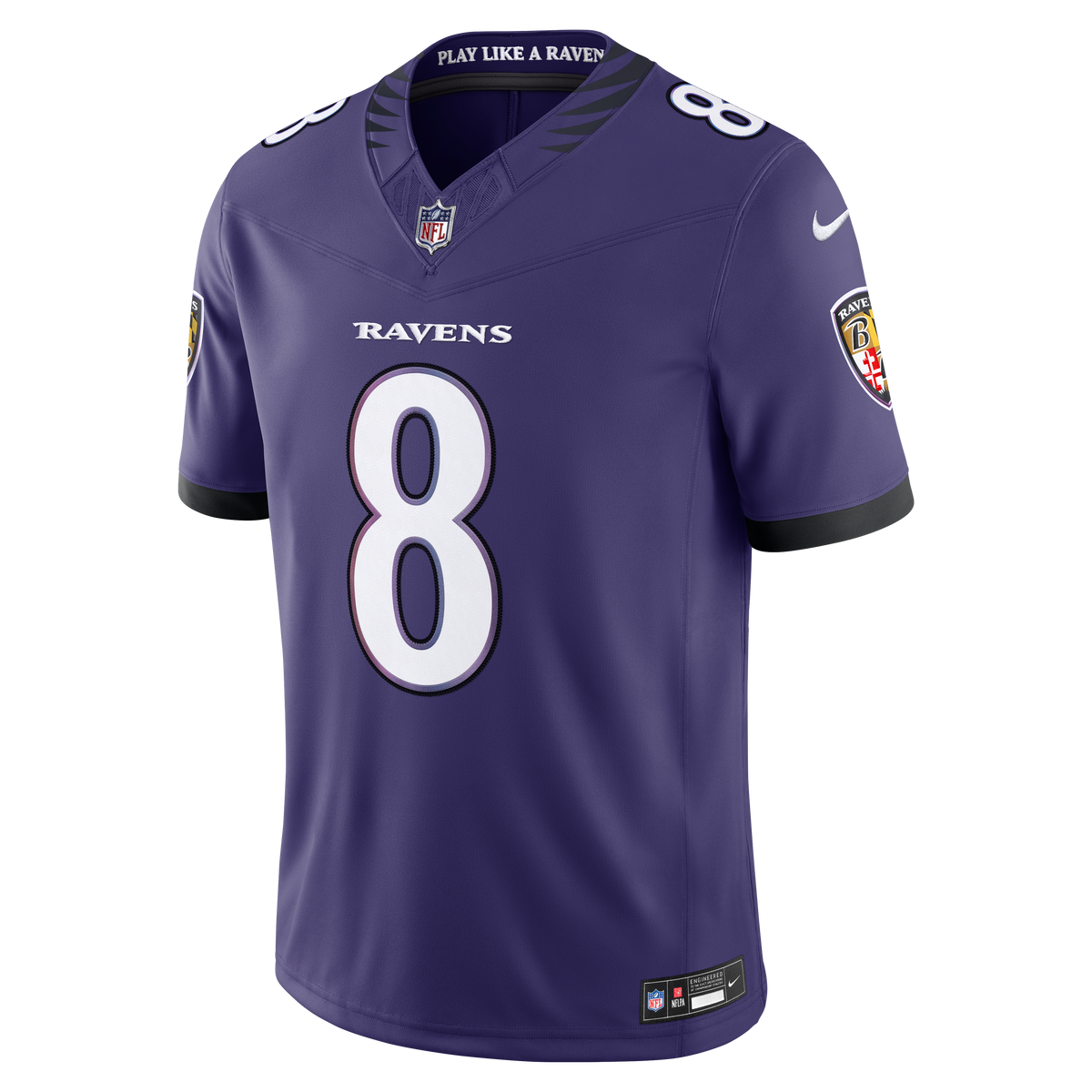 Lamar Jackson Baltimore Ravens NFL Nike Men's Purple Vapor F.U.S.E. Limited Player Sewn Jersey