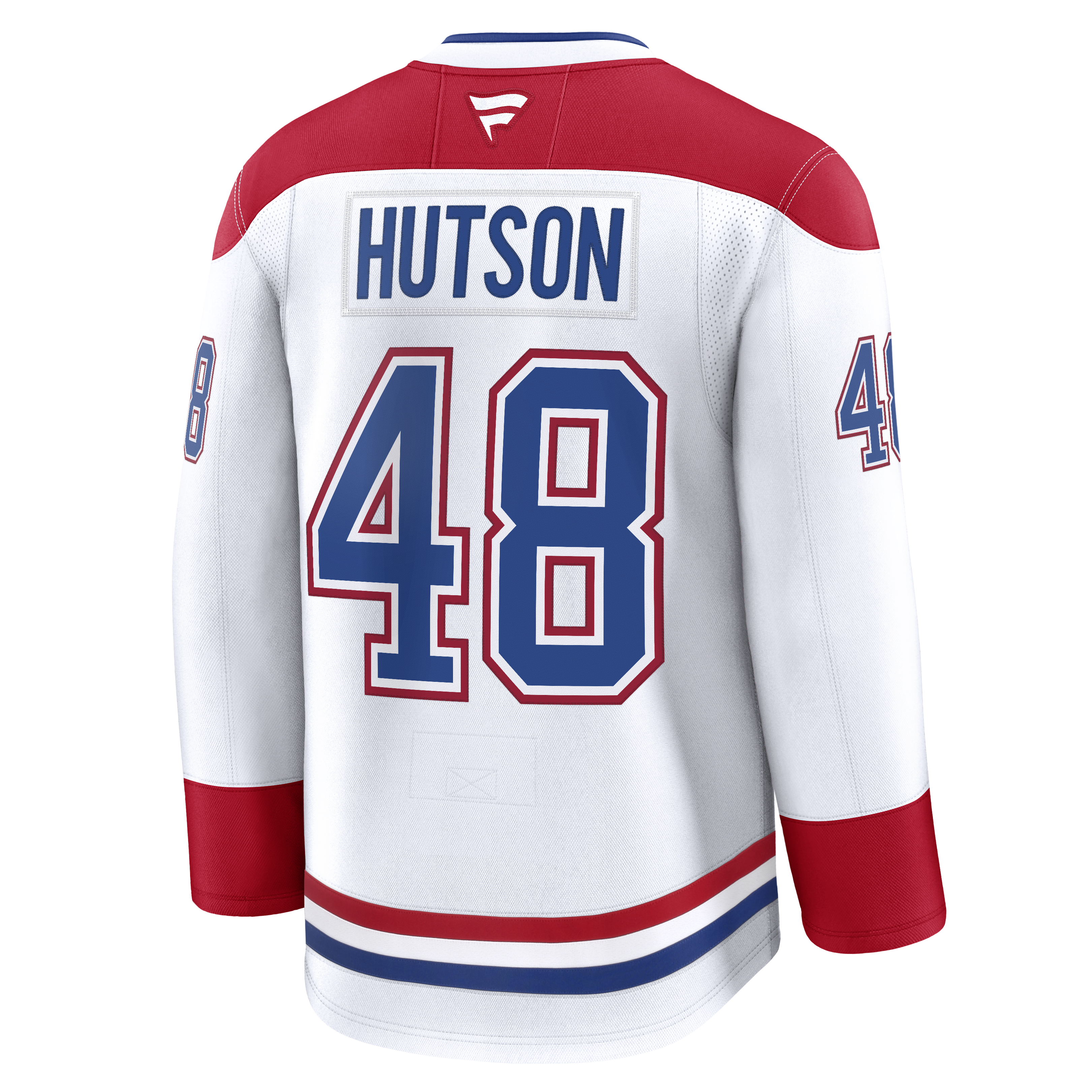 Lane Hutson Montreal Canadiens NHL Fanatics Branded Men's White Pro-Stitched Premium Jersey