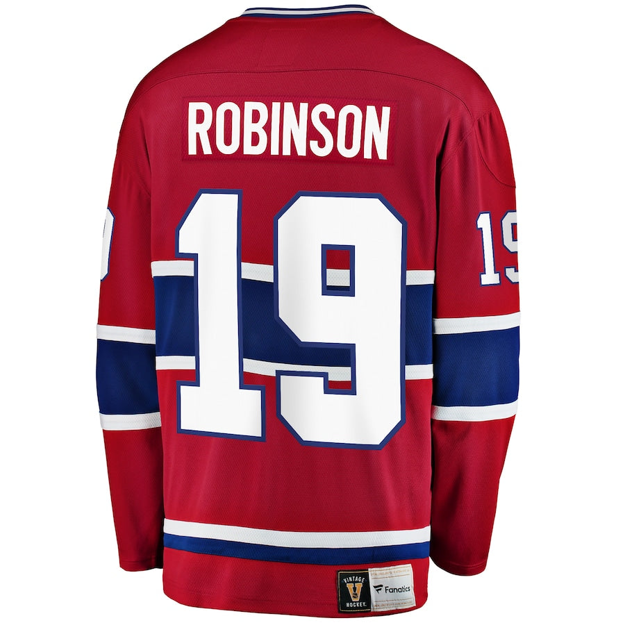 Larry Robinson Montreal Canadiens NHL Fanatics Branded Men's Red Premier Vintage Breakaway Jersey