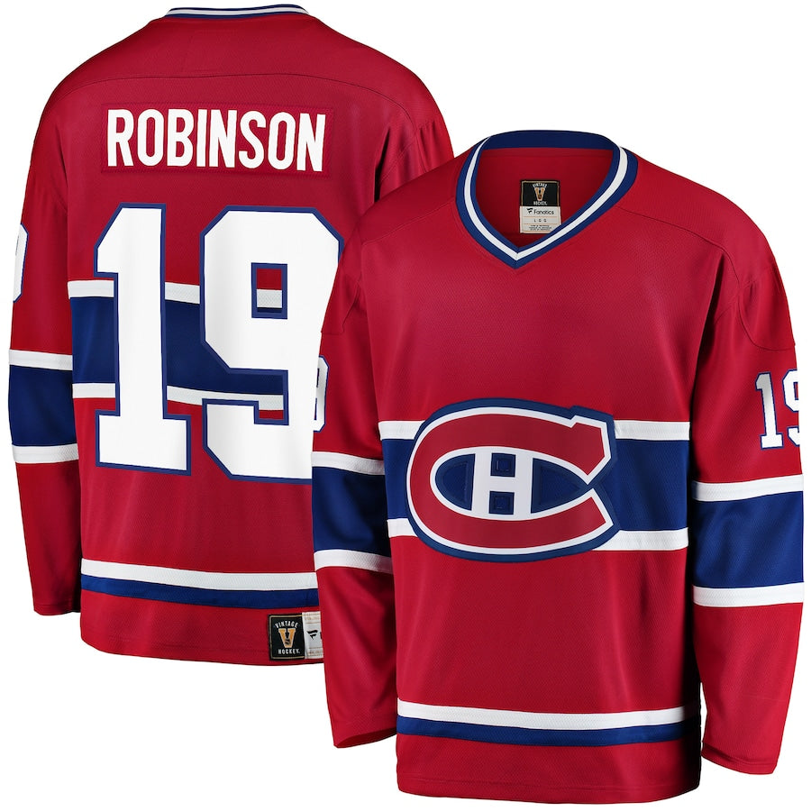 Larry Robinson Montreal Canadiens NHL Fanatics Branded Men's Red Premier Vintage Breakaway Jersey