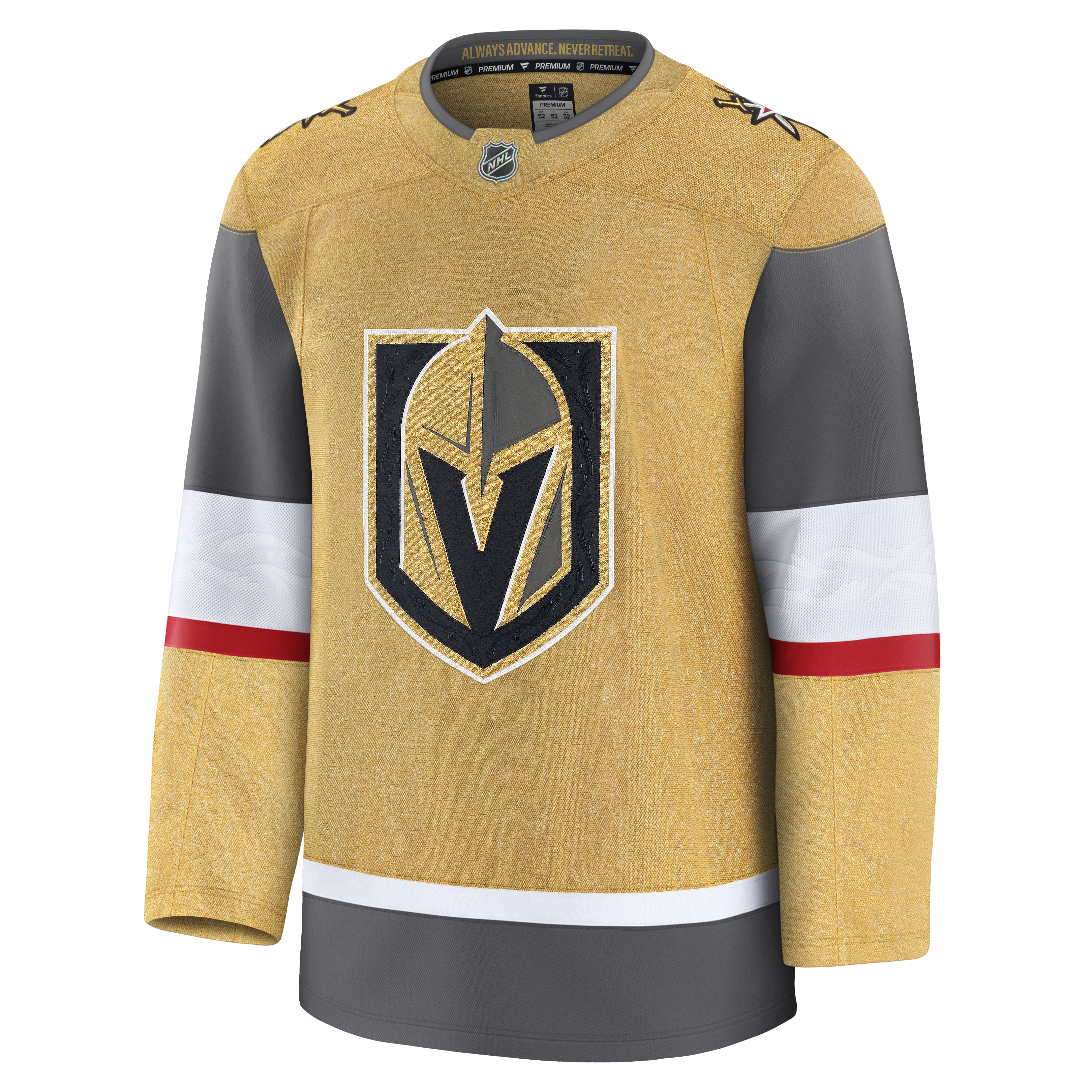 Las Vegas Golden Knights NHL Fanatics Branded Men's Gold Premium Jersey