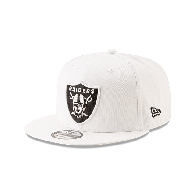 Las Vegas Raiders NFL New Era Men's White 9Fifty Basic Snapback