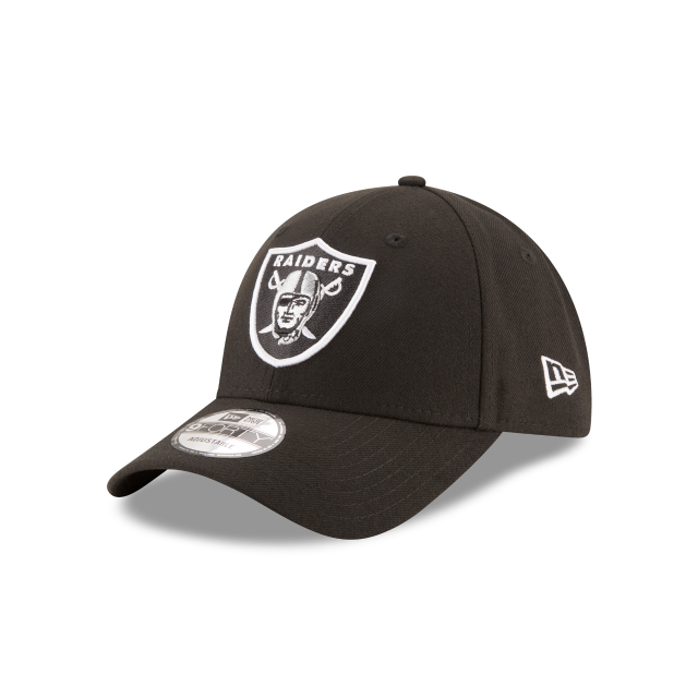 Las Vegas Raiders NFL New Era Casquette réglable noire 9Forty The League pour hommes