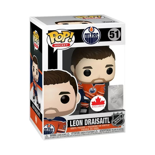 Leon Draisaitl Edmonton Oilers NHL Funko POP Figurine en vinyle uniforme pour la maison