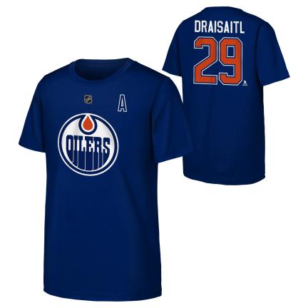 Leon Draisaitl Edmonton Oilers NHL Outerstuff Youth Navy Player T-Shirt