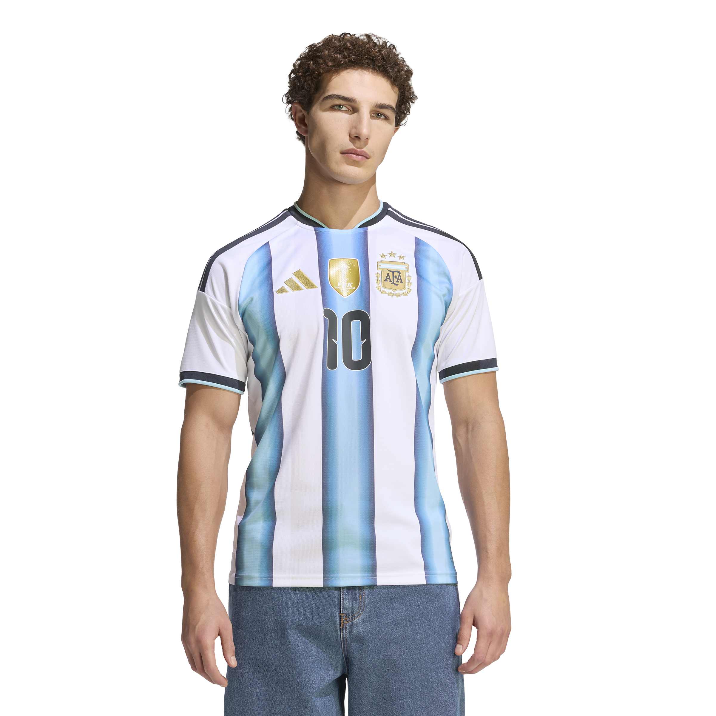 Lionel Messi Argentina National Team FIFA Adidas Men's White 2025/26 Replica Home Jersey