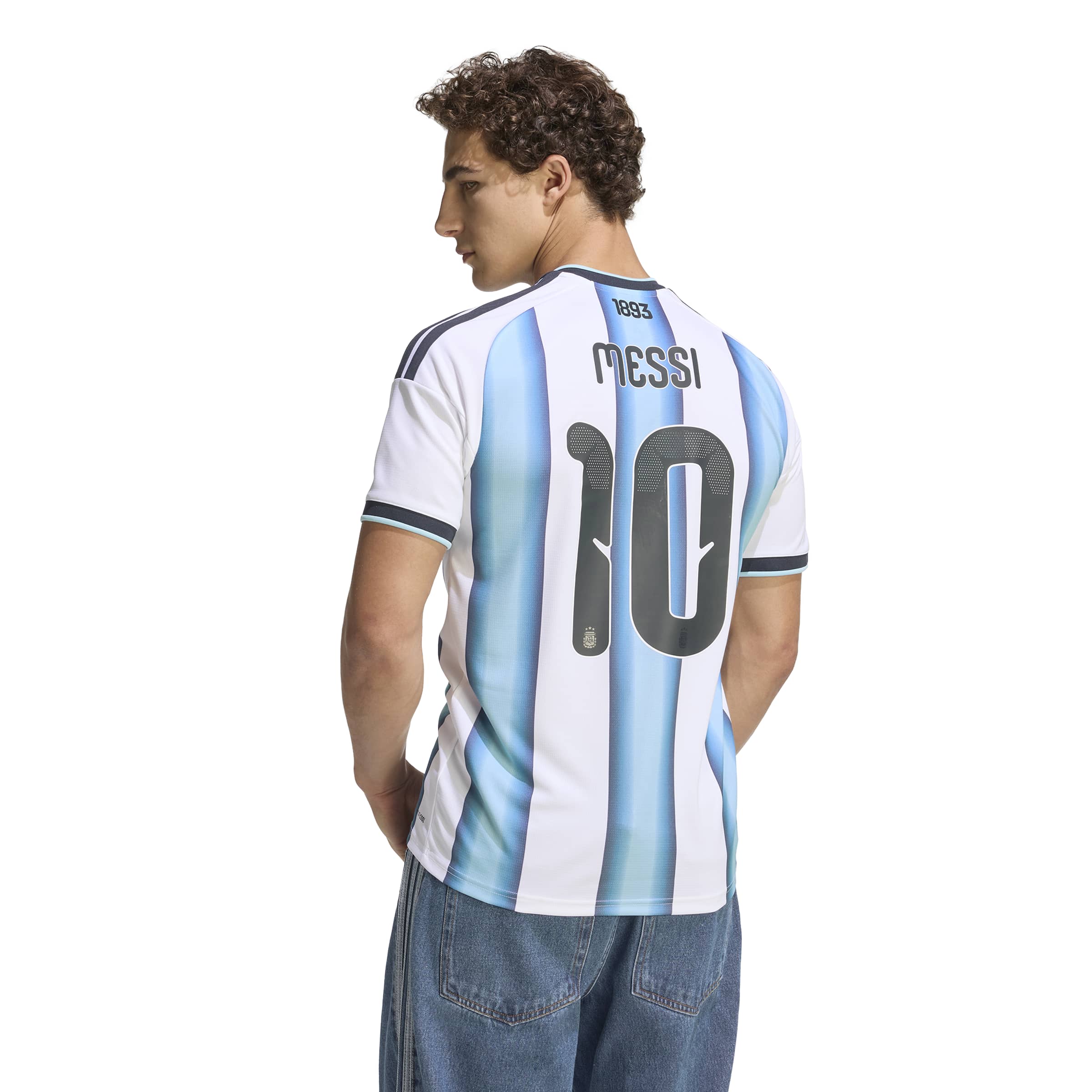 Lionel Messi Argentina National Team FIFA Adidas Men's White 2025/26 Replica Home Jersey