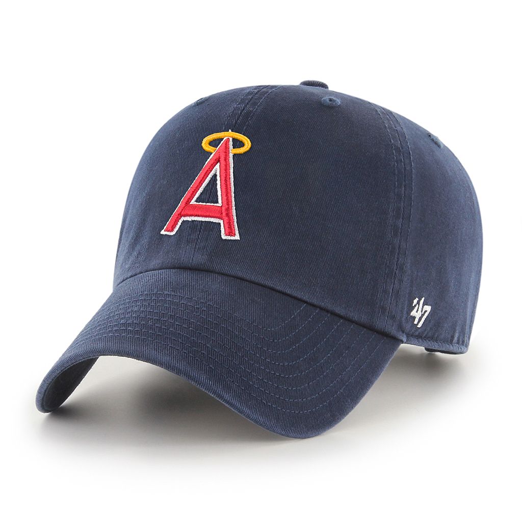 Los Angeles Angels MLB 47 Brand Men's Navy Vintage Clean Up Adjustable Hat