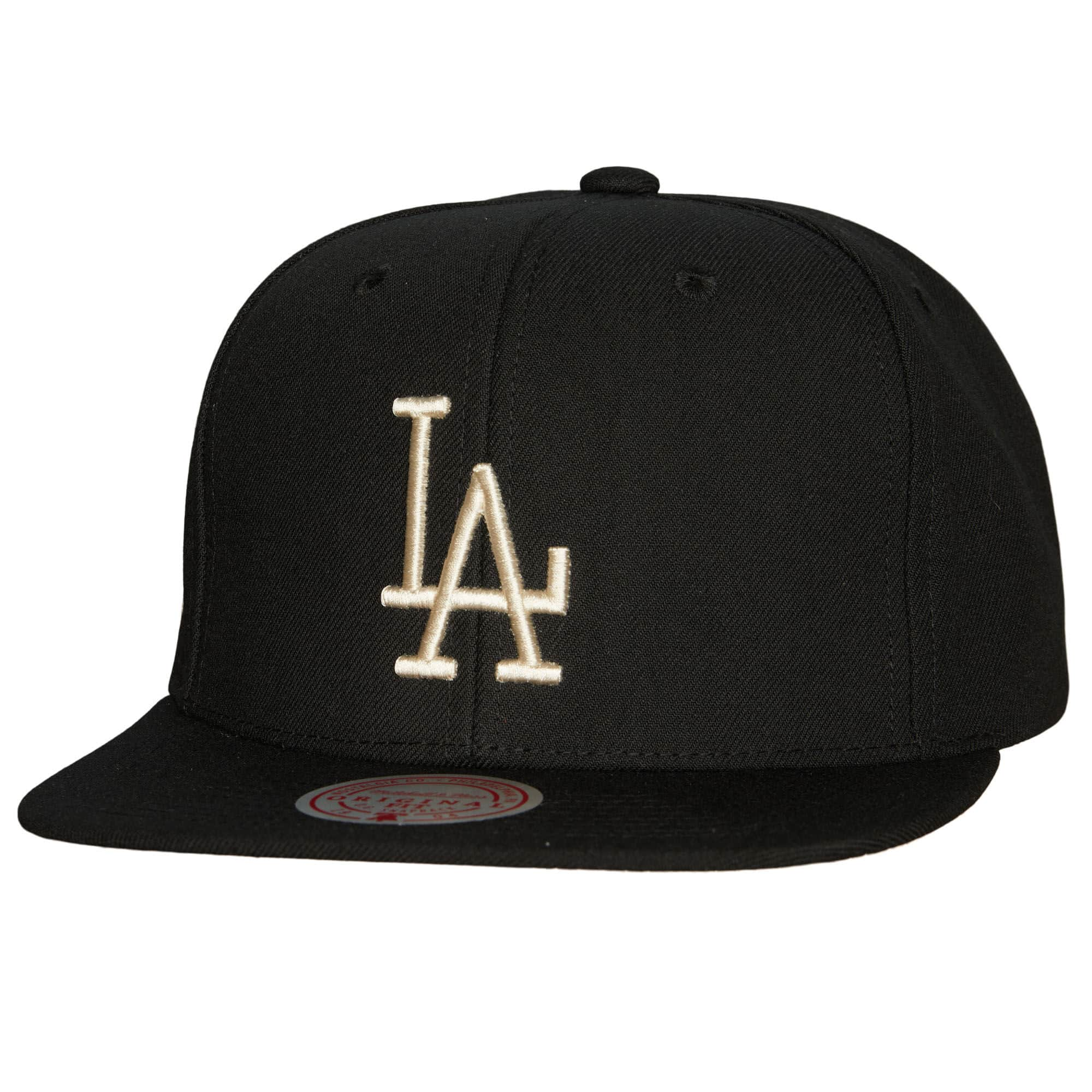 Los Angeles Dodgers MLB Mitchell & Ness Mens Black Team Classic Snapback