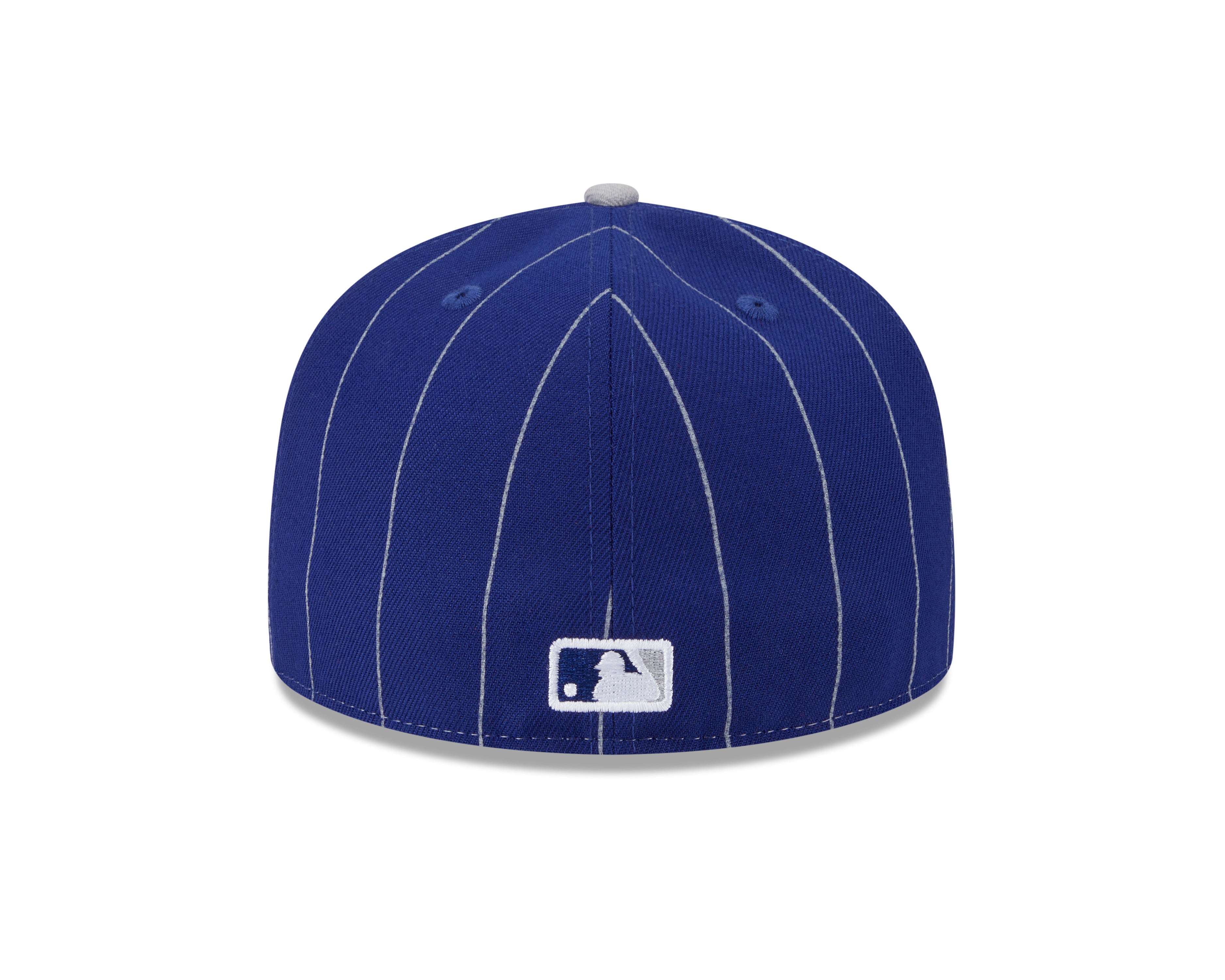 Casquette ajustée à rayures bicolores bleu marine 59Fifty des Dodgers de Los Angeles MLB New Era pour homme