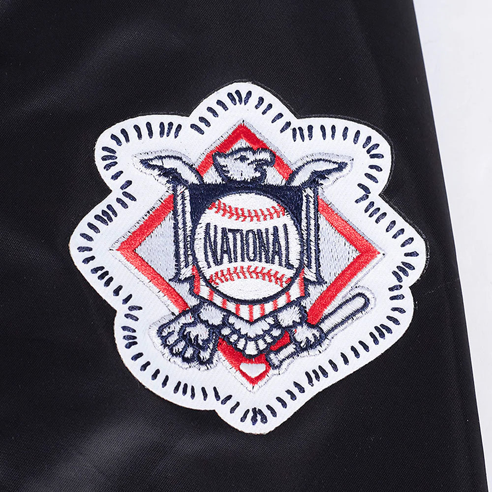 Veste en satin côtelé noir à coutures apparentes pour homme Los Angeles Dodgers MLB Pro Standard