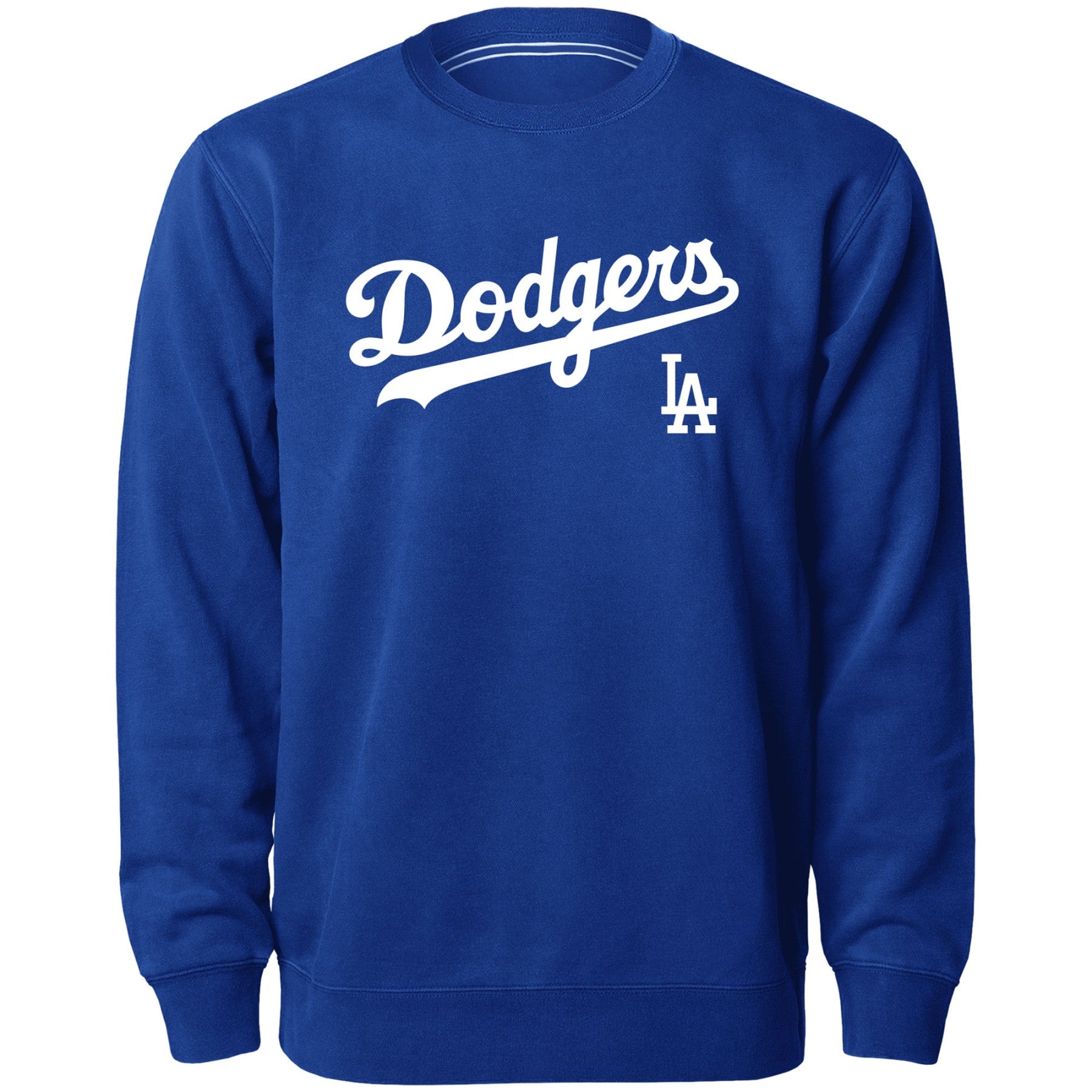 Los Angeles Dodgers MLB Bulletin Pull ras du cou en sergé bleu royal avec mot-symbole appliqué pour hommes