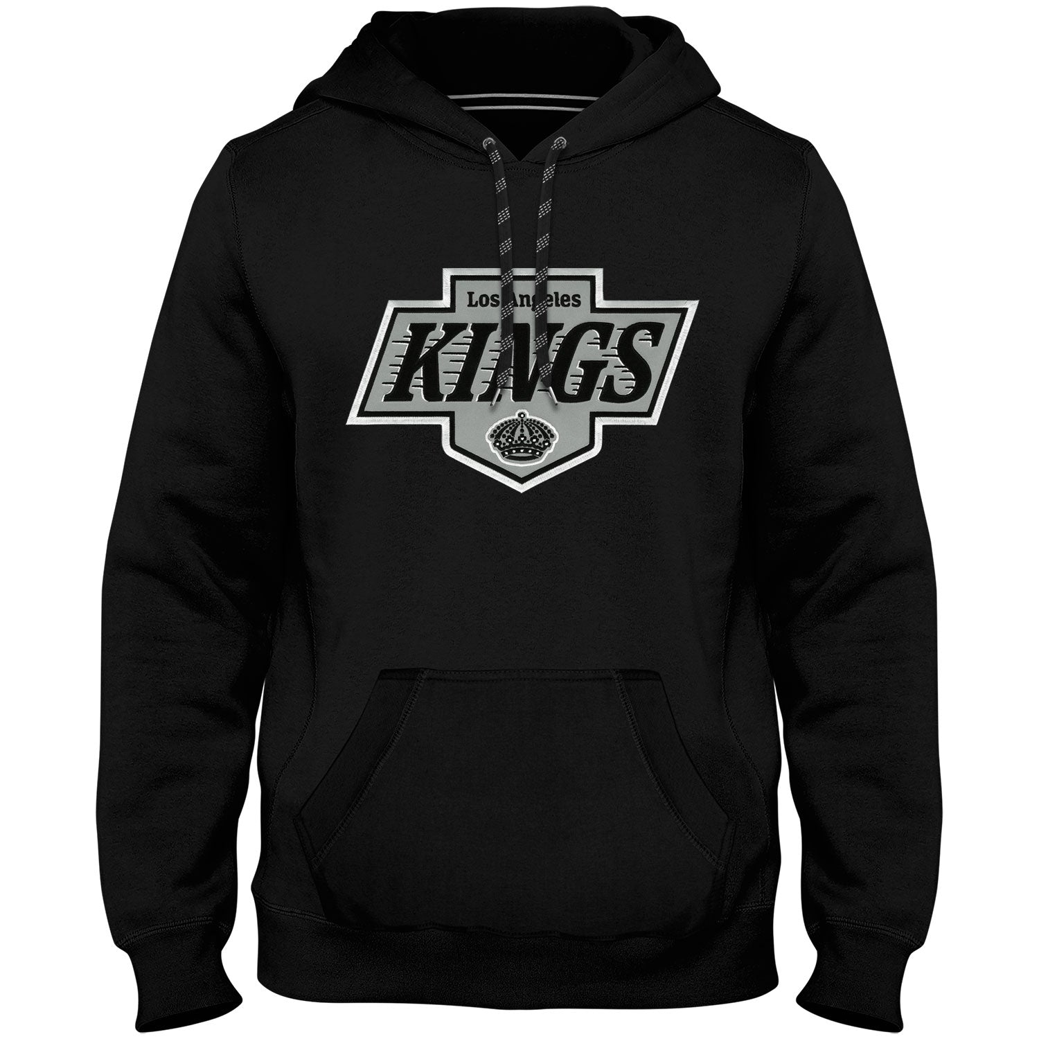 Los Angeles Kings NHL Bulletin Men's Black Express Twill Logo Hoodie