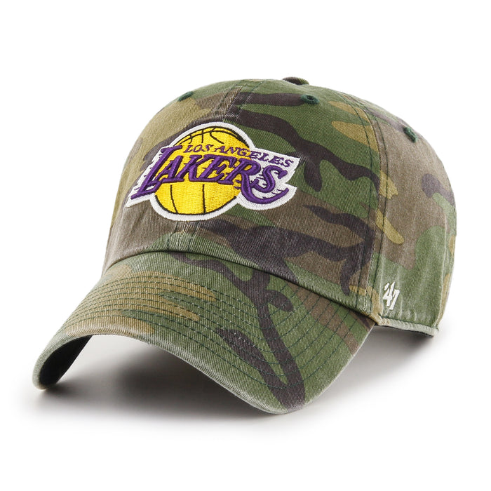 Los Angeles Lakers NBA 47 Brand Men's Camo Clean up Adjustable Hat