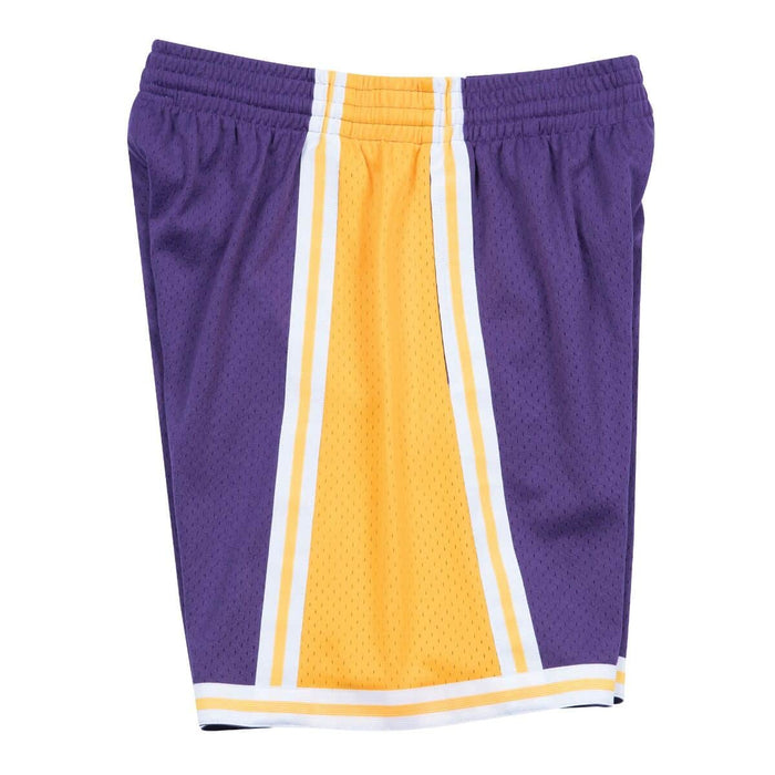 Los Angeles Lakers NBA Mitchell & Ness Men's Purple 1984-85 Hardwood Classics Swingman Shorts