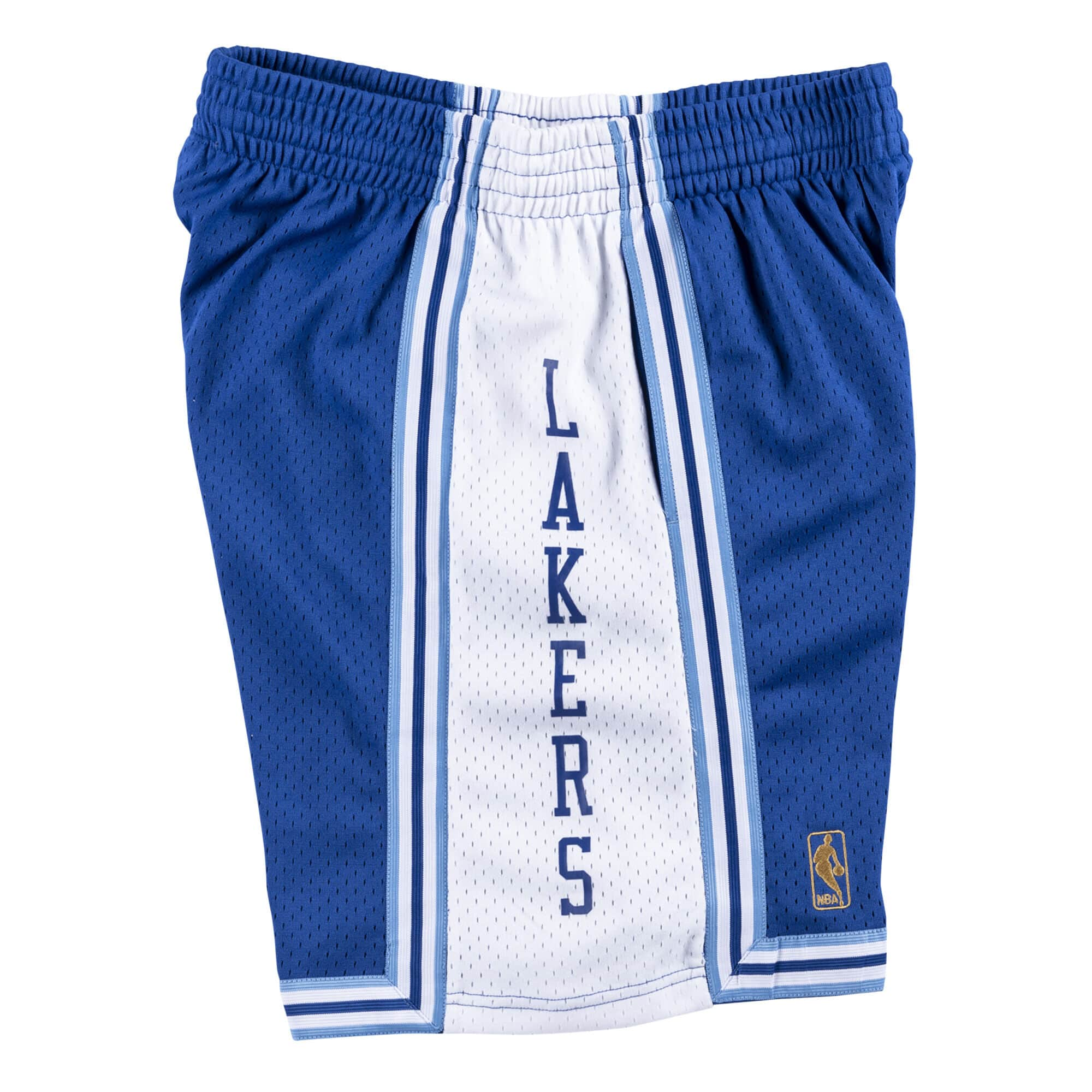 Los Angeles Lakers NBA Mitchell & Ness Short Swingman Bleu Royal 1996-97 Hardwood Classics pour Homme