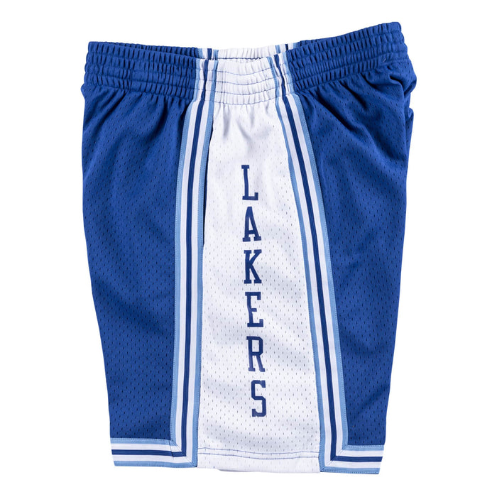 Los Angeles Lakers NBA Mitchell & Ness Men's Royal Blue 1996-97 Hardwood Classics Swingman Shorts