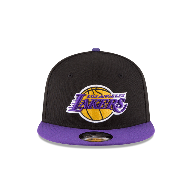 Los Angeles Lakers NBA New Era Men's Black/Purple 9Fifty Two Tone Snapback