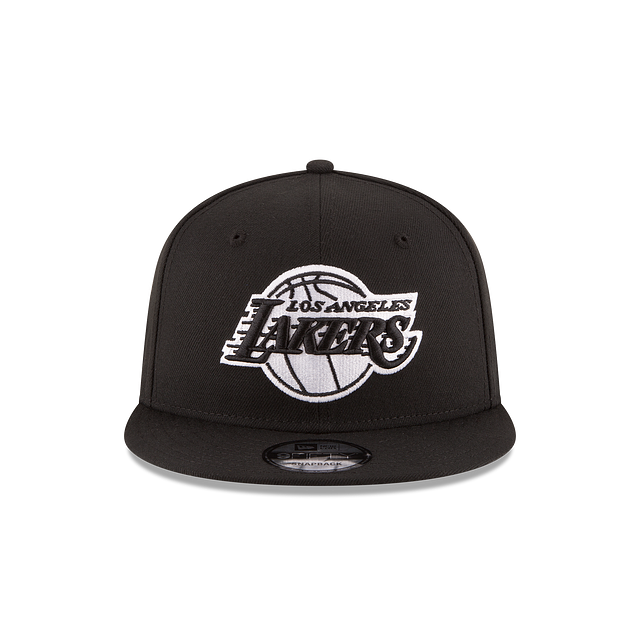 Los Angeles Lakers NBA New Era pour hommes, noir/blanc 9Fifty Basic Snapback