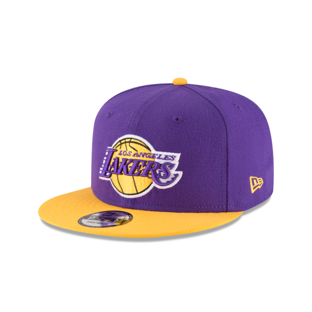 Los Angeles Lakers NBA New Era Snapback violet/jaune 9Fifty deux tons pour hommes