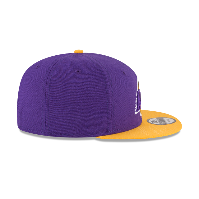 Los Angeles Lakers NBA New Era Snapback violet/jaune 9Fifty deux tons pour hommes