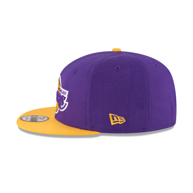 Los Angeles Lakers NBA New Era Snapback violet/jaune 9Fifty deux tons pour hommes