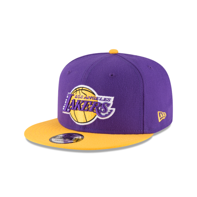 Los Angeles Lakers NBA New Era Men's Purple/Yellow 9Fifty Two Tone Snapback