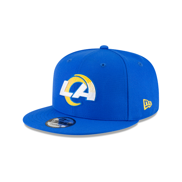 Los Angeles Rams NFL New Era Snapback bleu 9Fifty Basic pour hommes