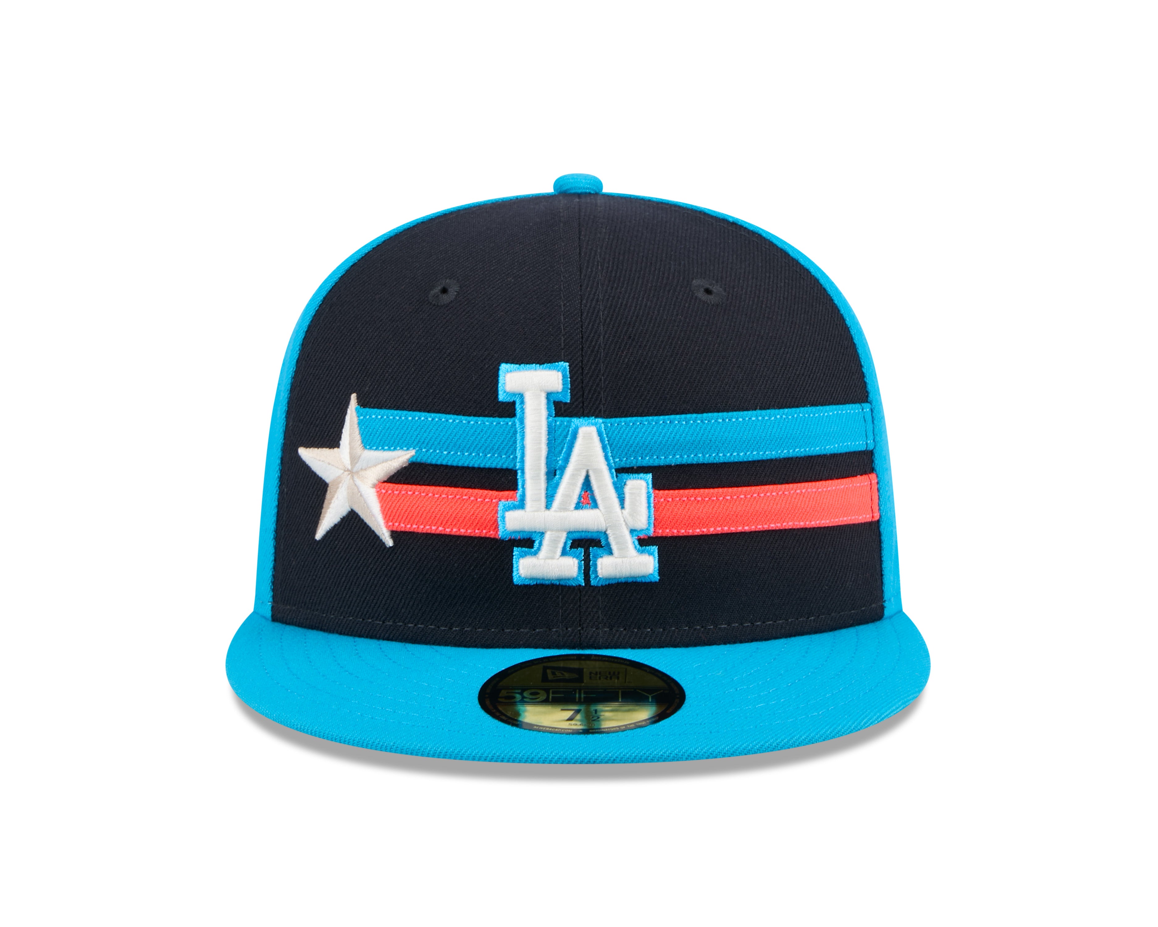 Casquette ajustée MLB New Era 59Fifty 2024 All Star Game bleu marine/bleu clair pour homme des Dodgers de Los Angeles