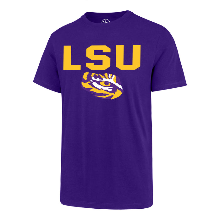 Louisiana State Tigers NCAA 47 Brand Men's Purple Primary Logo Fan T-Shirt