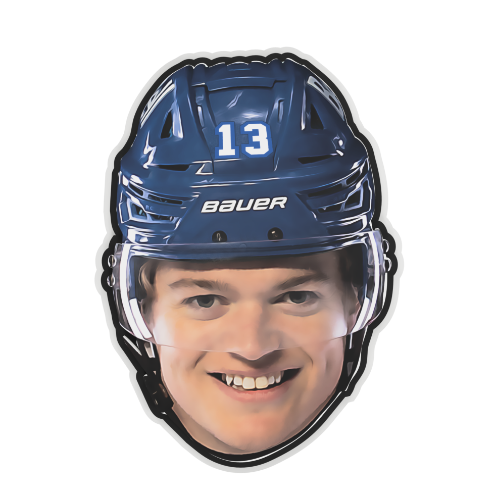 Cole Caufield #13 Montreal Canadiens NHL FanFave FaceChain Gold Necklace