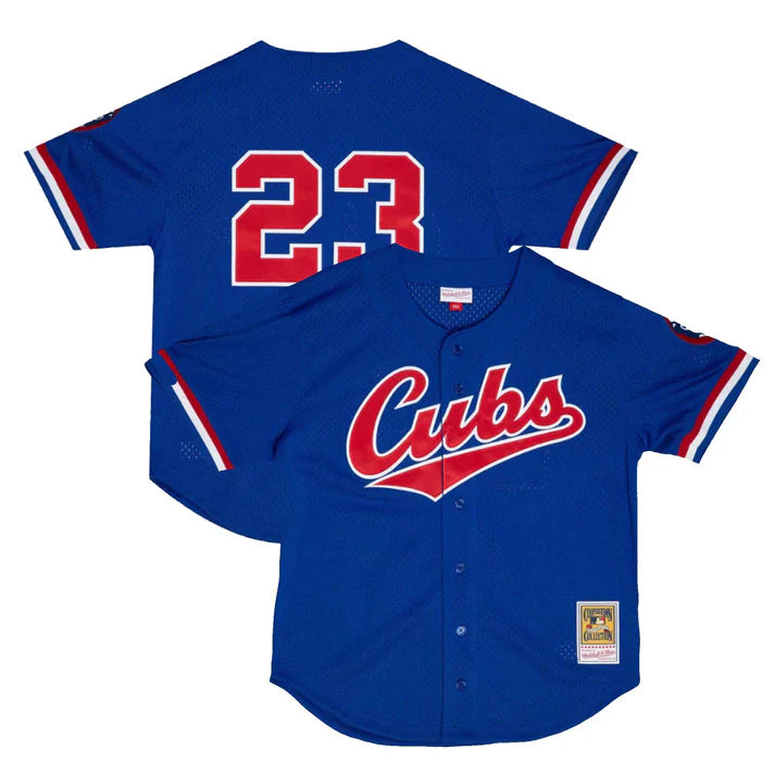 Ryne Sandberg Chicago Cubs MLB Mitchell & Ness Men's Royal 1996 Authentic BP Jersey