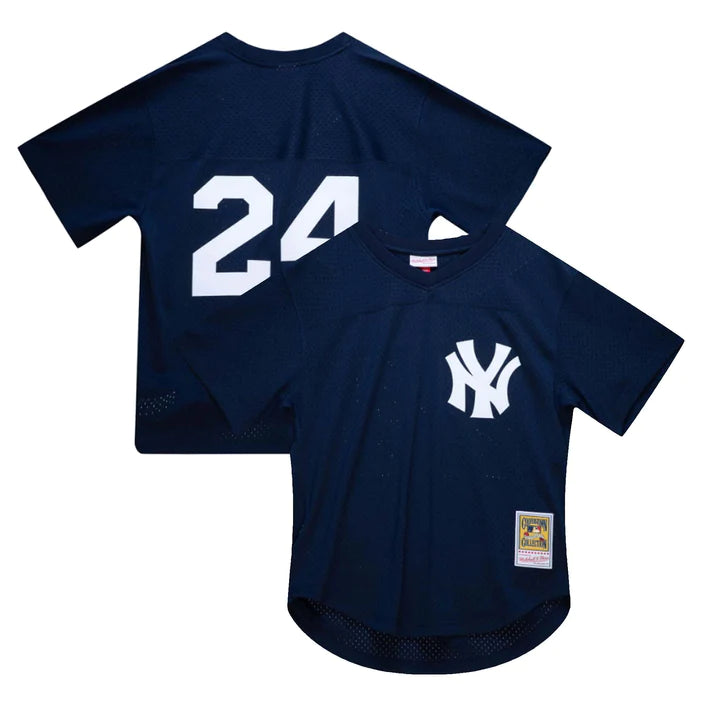 Rickey Henderson New York Yankees MLB Mitchell & Ness Men's Navy 1986 Authentic BP Jersey