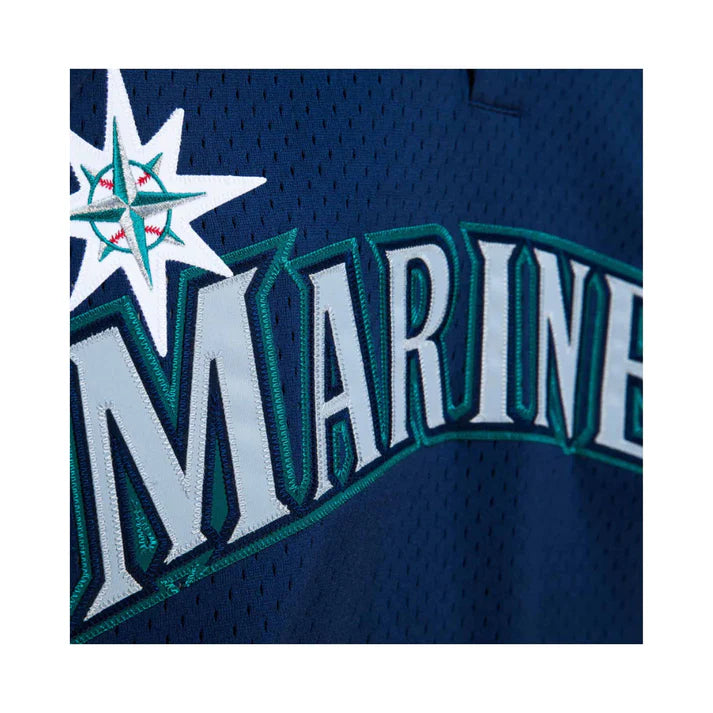 Ichiro Suzuki Seattle Mariners MLB Mitchell & Ness Men's Navy 2002 Authentic BP Jersey