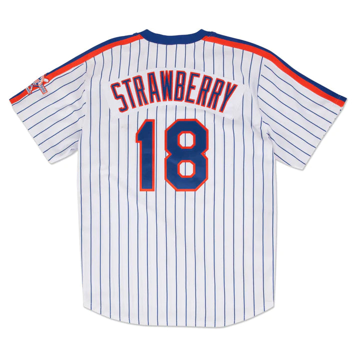 Darryl Strawberry New York Mets MLB Mitchell & Ness Maillot blanc 1986 authentique pour homme