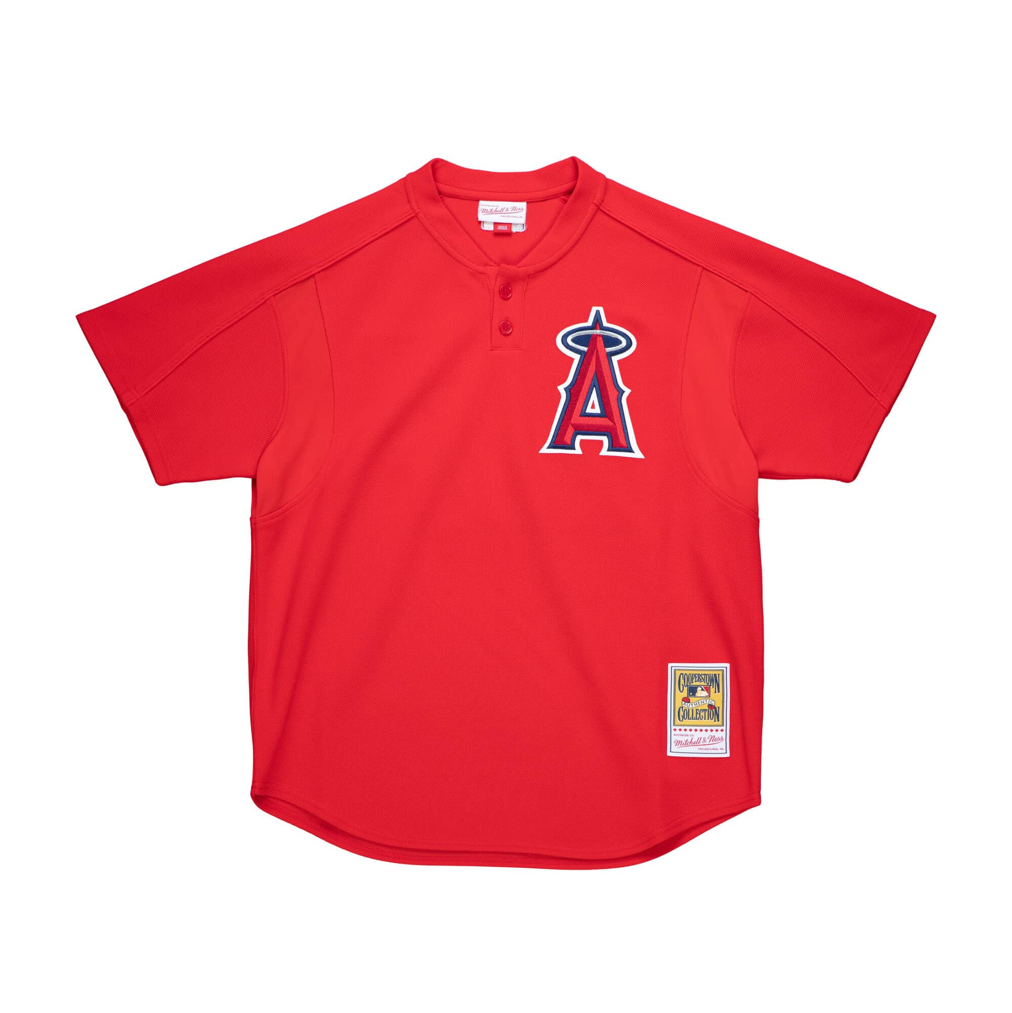 Vladimir Guerrero Anaheim Angels MLB Mitchell & Ness Maillot BP authentique rouge 2004 pour homme