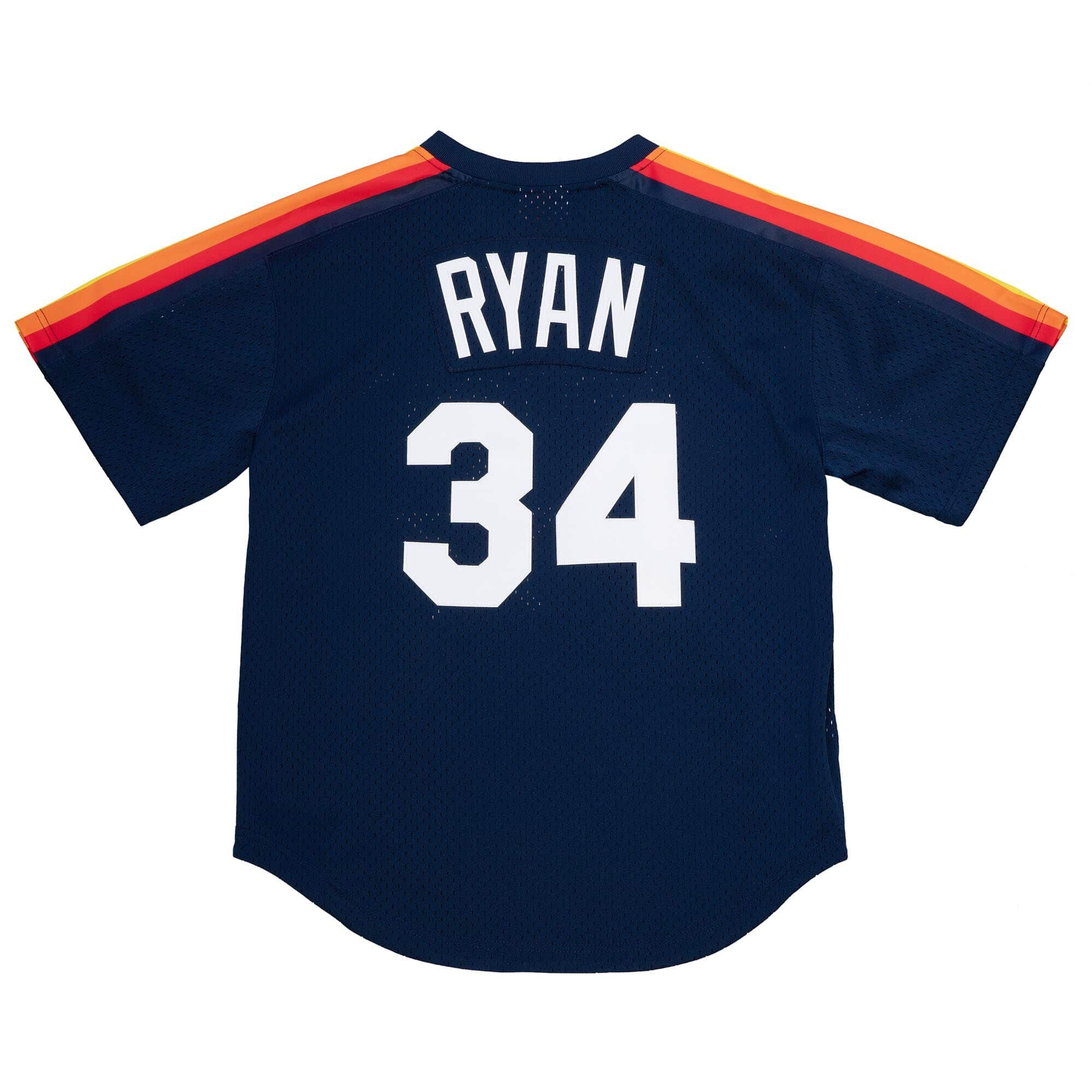 Nolan Ryan Houston Astros MLB Mitchell & Ness Men's Navy 1986 Authentic BP Jersey