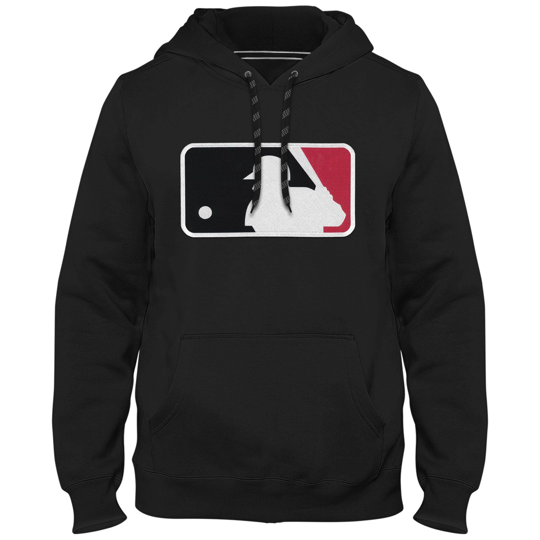 MLB Bulletin Men's Black Express Twill Batter Logo Hoodie