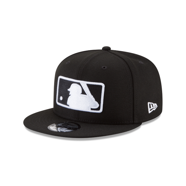 Casquette Snapback basique 9Fifty noire et blanche avec logo MLB Batterman de New Era pour homme