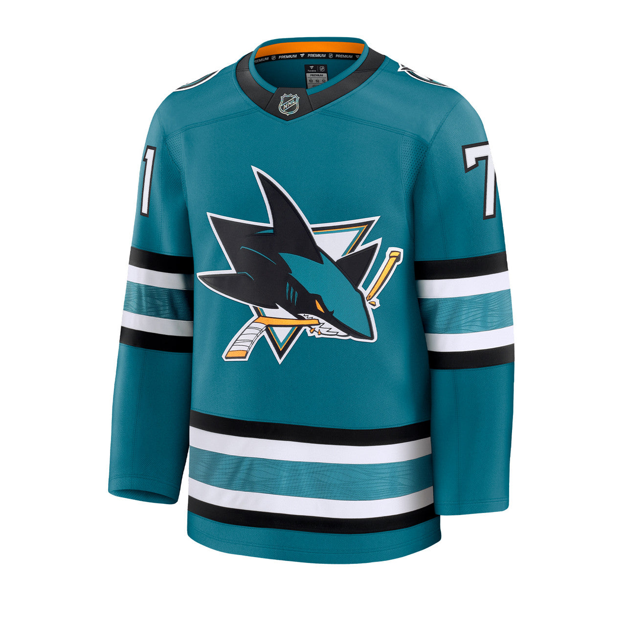 Macklin Celebrini San Jose Sharks NHL Fanatics Branded Men's Teal Premium Jersey
