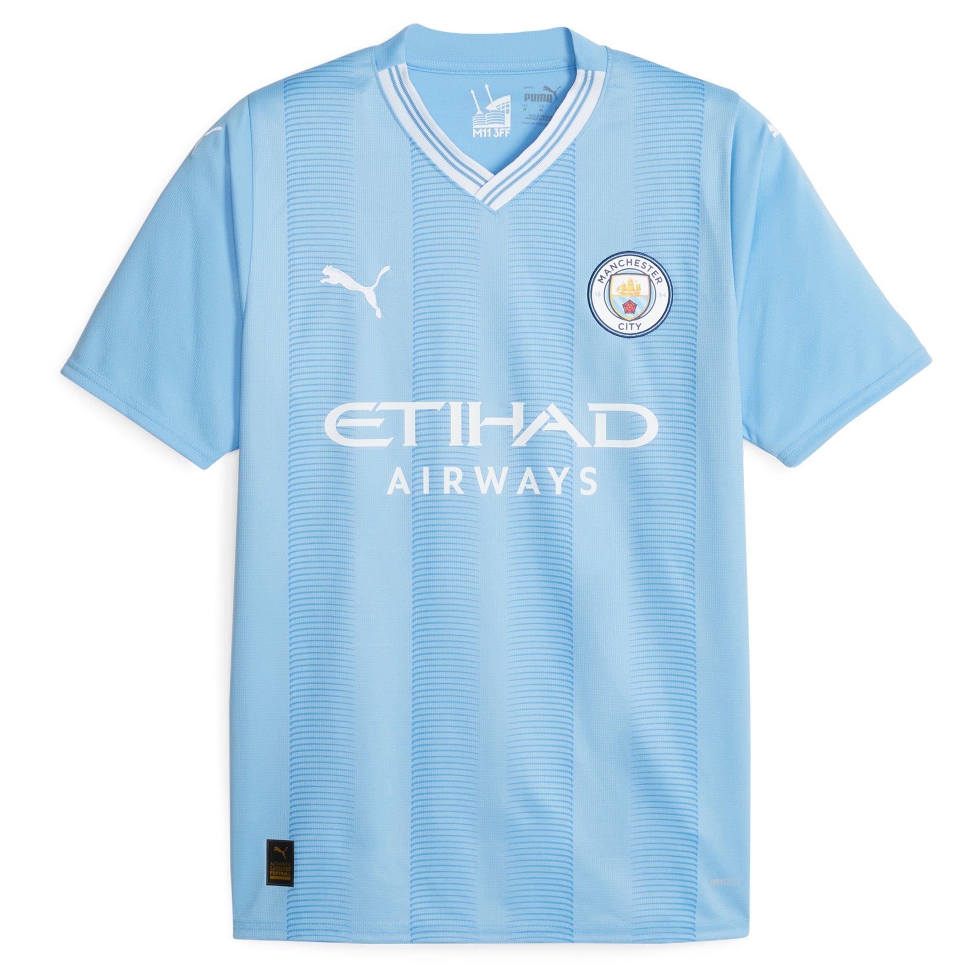 Maillot Manchester City EPL Puma Homme Bleu Clair 2023/24 Authentique