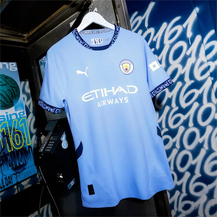 Manchester City EPL Puma Men's Light Blue 2024/25 Replica Jersey