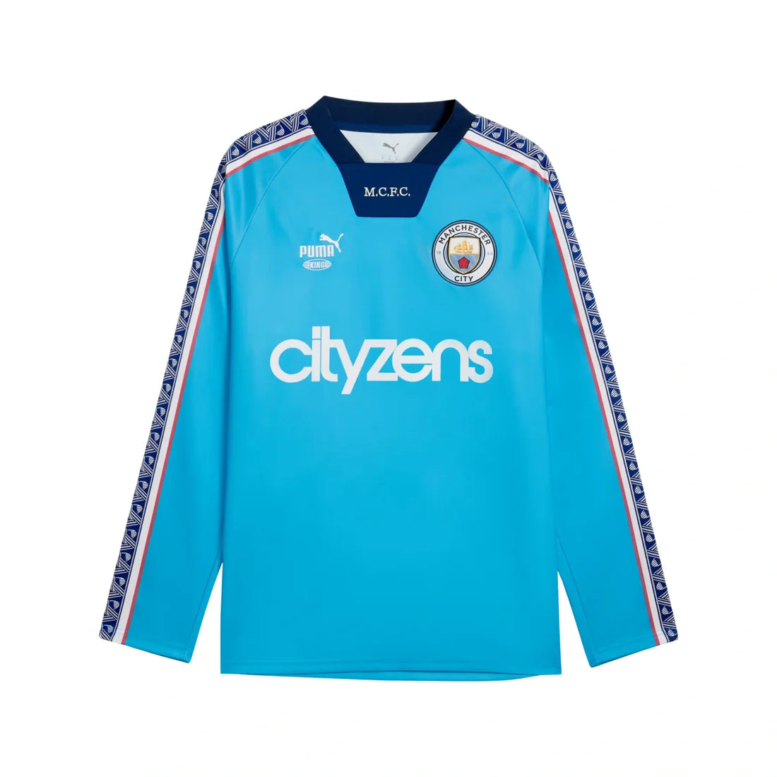 Manchester City FC EPL Puma Men's Light Blue 2026/27 King Relaxed Long-Sleeve Jersey