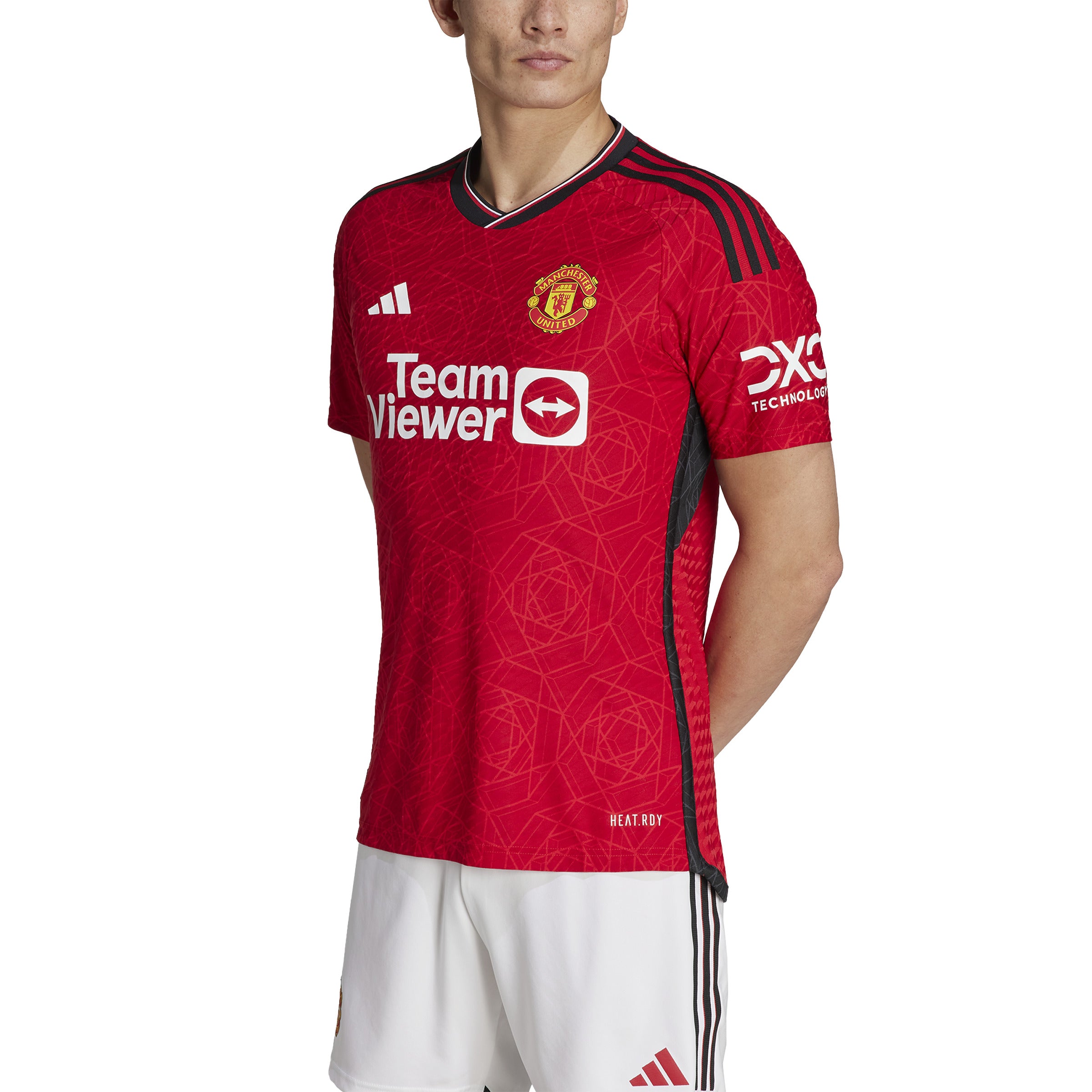 Maillot Manchester United FC EPL Adidas rouge 2023/24 domicile authentique pour homme