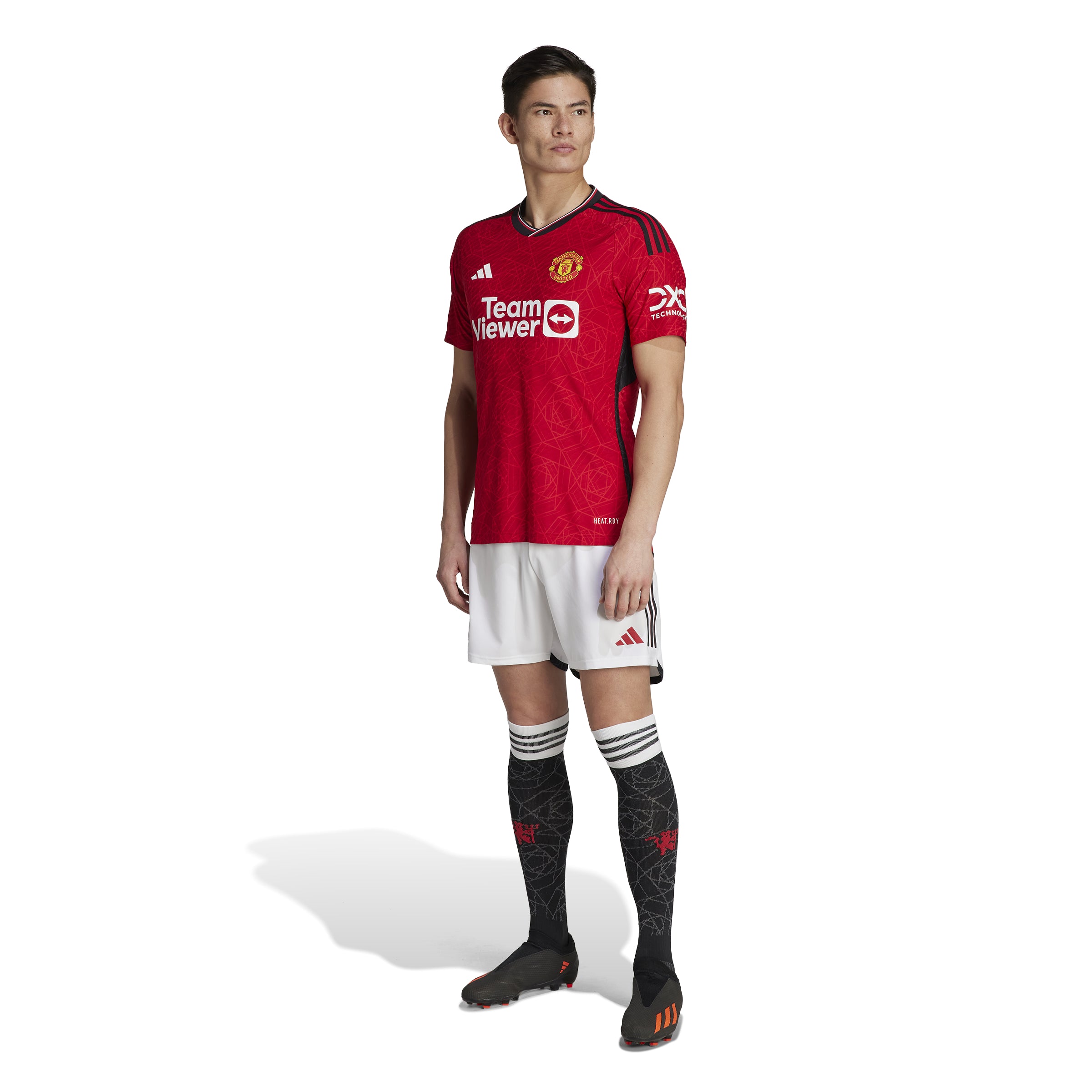 Maillot Manchester United FC EPL Adidas rouge 2023/24 domicile authentique pour homme