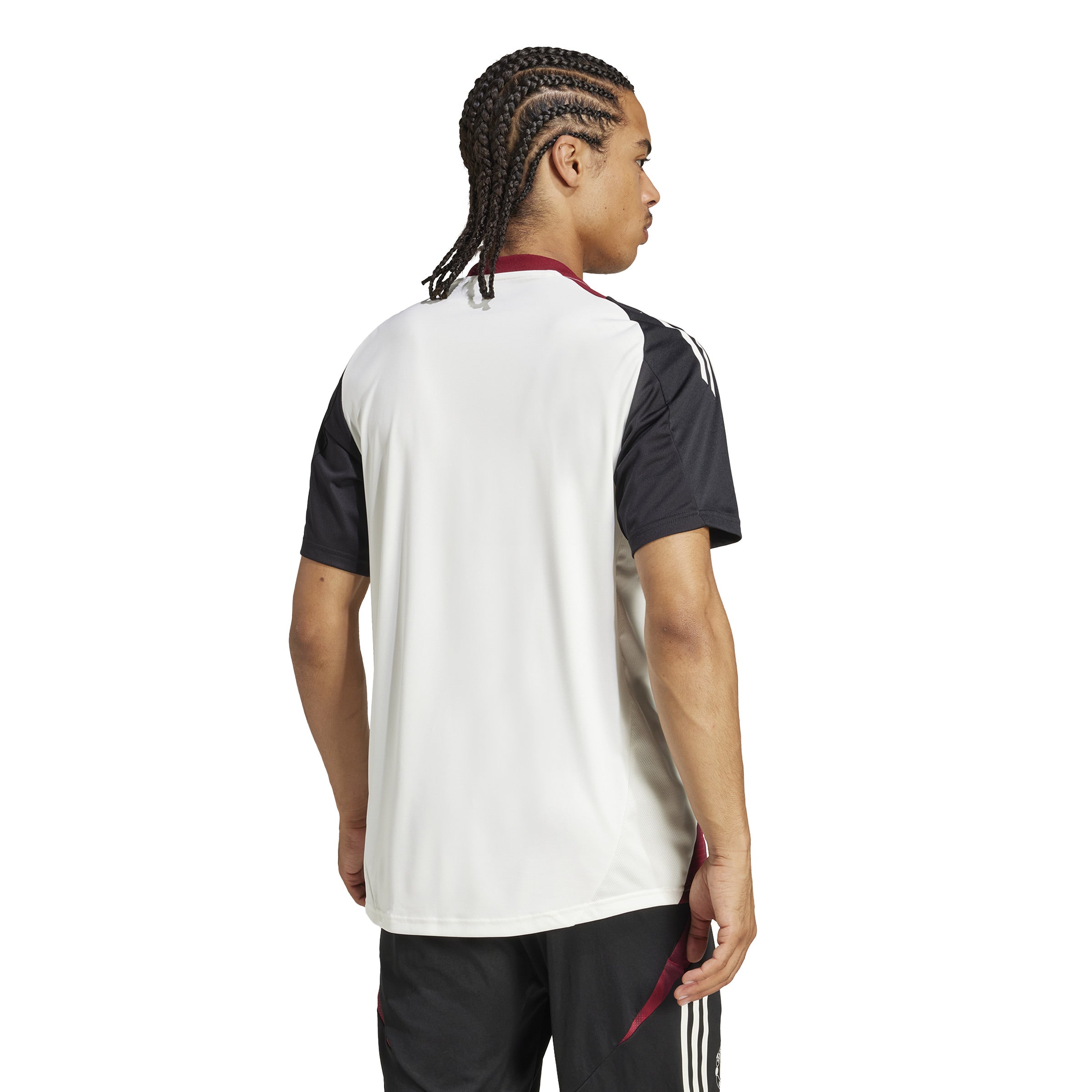 Maillot d'entraînement blanc Adidas Manchester United FC EPL 2025 pour homme