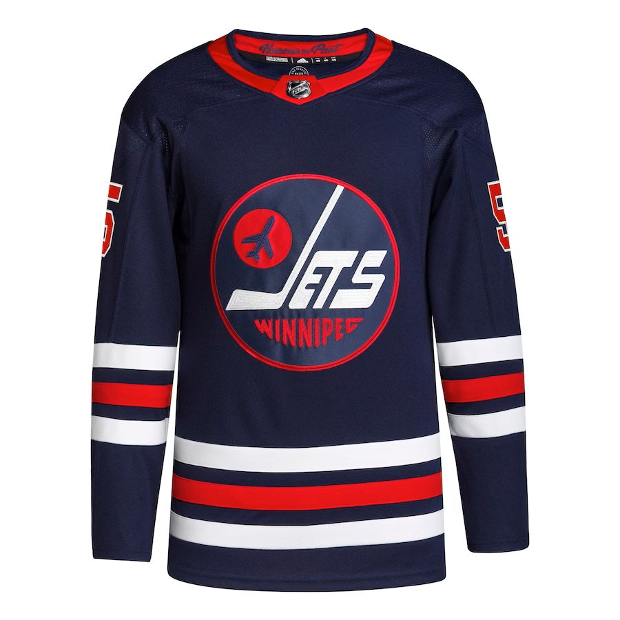 Mark Scheifele Winnipeg Jets NHL Adidas Men's Navy Primgreen Pro Alternate Jersey